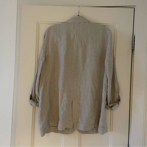 Linen blazer - slight oversized fit - Picture 3 of 3